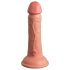 King Cock Elite 6 - consolador realista con ventosa (15 cm) - piel natural