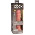 King Cock Elite 8 - consolador realista con ventosa (20cm) - piel natural