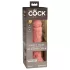 King Cock Elite 8 - dildo realista con ventosa 20cm - color natural