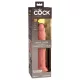 King Cock Elite 9 - dildo realista con ventosa - 23 cm - color natural