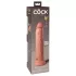 King Cock Elite 9 - dildo realista con ventosa - 23 cm - color natural