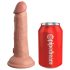 Rey Cock Elite 6 - Vibrador con ventosa (15cm) - Natural