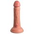 King Cock Elite 6 - consolador realista vibrador 15cm - color piel oscura