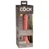 King Cock Elite 7 - vibrador con ventosa y control remoto 18cm - color natural