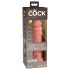 King Cock Elite 8 - consolador vibrador con ventosa 20cm - color natural