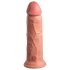 King Cock Elite 8 - consolador vibrador con ventosa 20cm - color natural