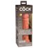 King Cock Elite 8 - vibrador realista 20 cm - color oscuro