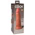 King Cock Elite 8 - vibrador realista 20 cm - color oscuro