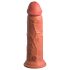King Cock Elite 8 - vibrador realista 20 cm - color oscuro