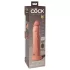 King Cock Elite 9 - consolador con ventosa vibrador 23cm - color piel