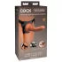 King Cock Elite Comfy - arnés con dildo realista - silicona marrón oscuro