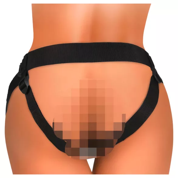King Cock Elite Comfy - arnés con dildo realista - silicona marrón oscuro