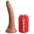 King Cock Elite Comfy - arnés con dildo realista - silicona marrón oscuro