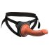 King Cock Elite Comfy - consolador con arnés (tono oscuro natural)