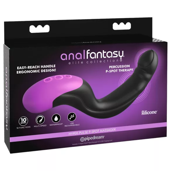 Anal Fantasy - vibrador de próstata pulsante (negro)