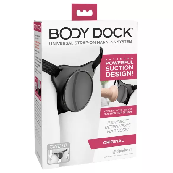 Body Dock OG - arnés inferior con ventosa acoplable (negro)