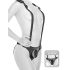 Body Dock - arnés con correa ajustable (negro)