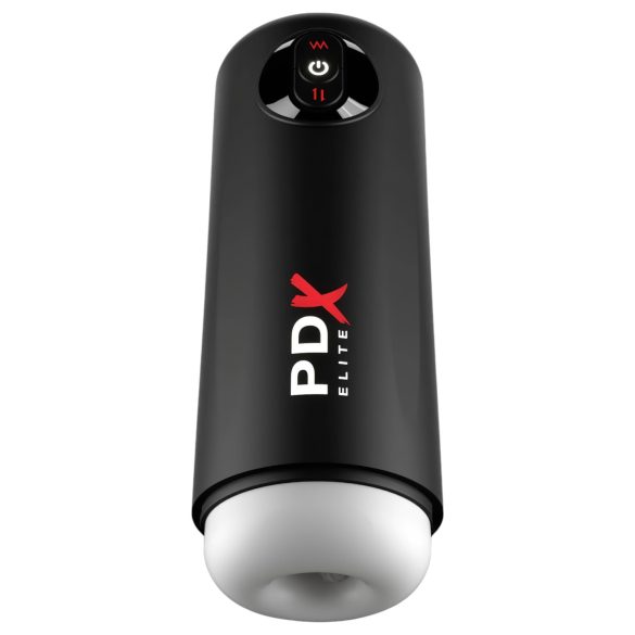 Masturbador PDX Elite Moto Milker - negro vibrante y dinámico
