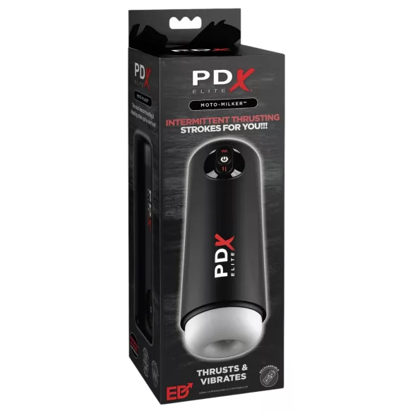 PDX Elite - masturbador automático vibrador impulsos - negro