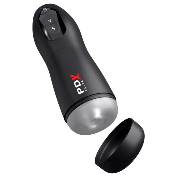 PDX Suck-O-Matic - masturbador automático con batería recargable (negro)