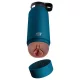 PDX - Fuck Flask Private Pleaser - vagina artificial en cantimplora (azul-marrón)