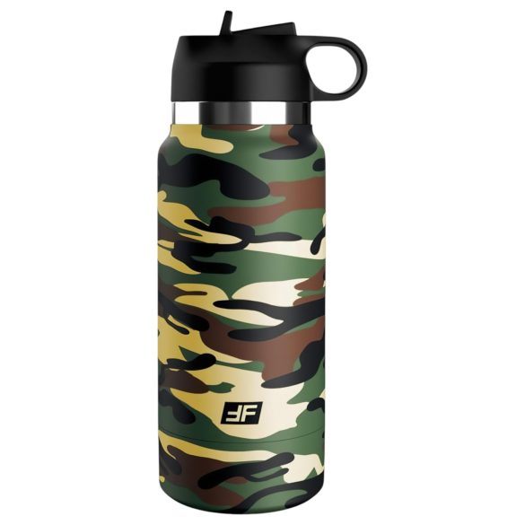 Fap Flask Happy Camper - masturbador discreto en botella - silicona verde/negro