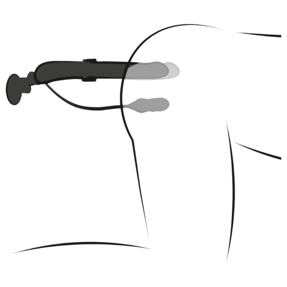 Fetish - vibrador empujador - negro