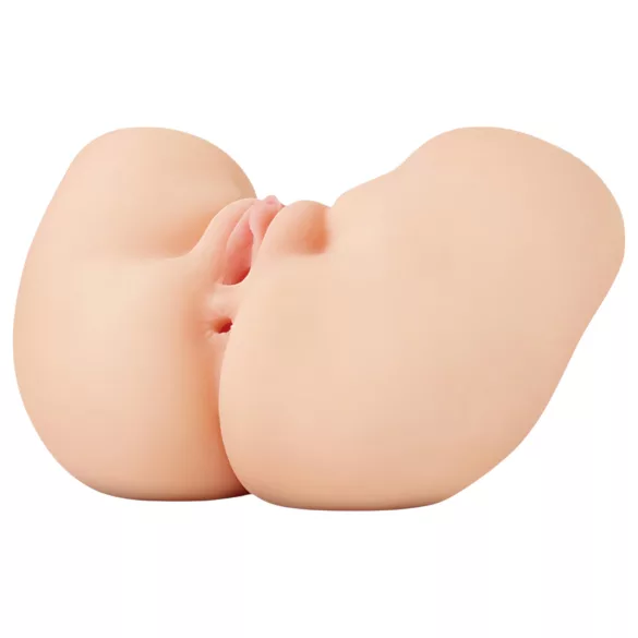 PDX Elite - masturbador vibrador 2 en 1 - color natural