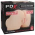PDX Elite - masturbador vibrador 2 en 1 - color natural