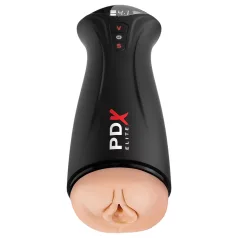   PDX Elite - masturbador succionador vibrador - silicona negra