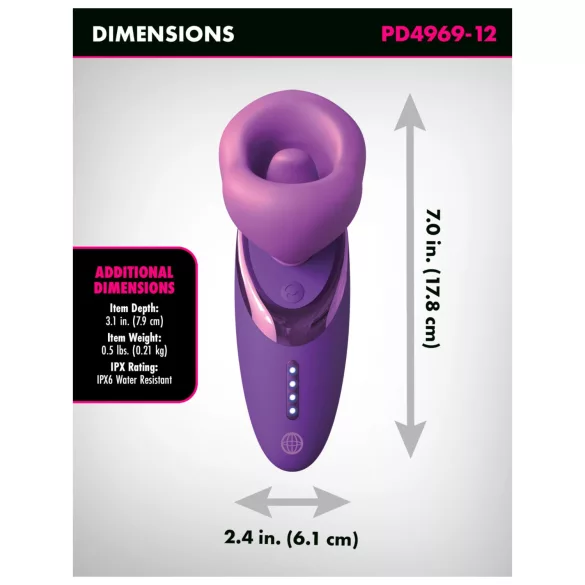 Fantasy For Her - succionador vibrador estimulador clítoris silicona lila