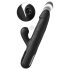Fetish - Vibrador empujador con 3 motores (negro)