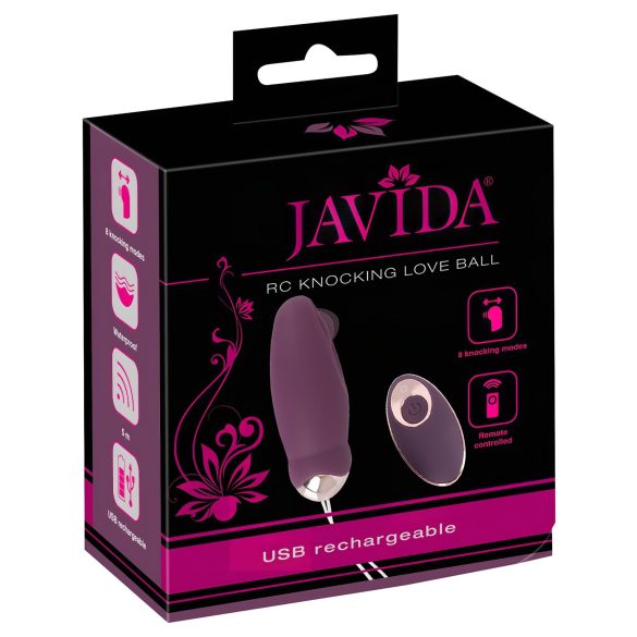 Javida - huevo vibrador remoto - pulsante - silicona lila