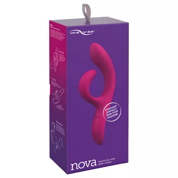 We-Vibe Nova 2 - vibrador con estimulador de clítoris - silicona lila
