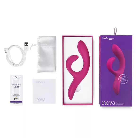 We-Vibe Nova 2 - vibrador con estimulador de clítoris - silicona lila
