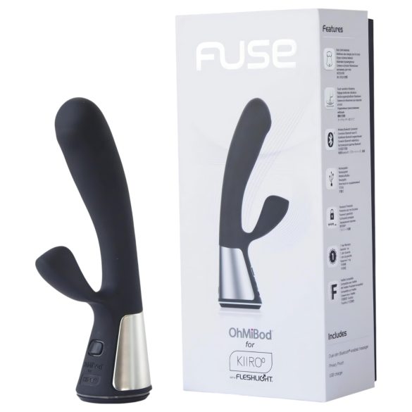 Fleshlight OHMIBOD Kiiroo - Vibrador inteligente con brazo clitorial (negro)