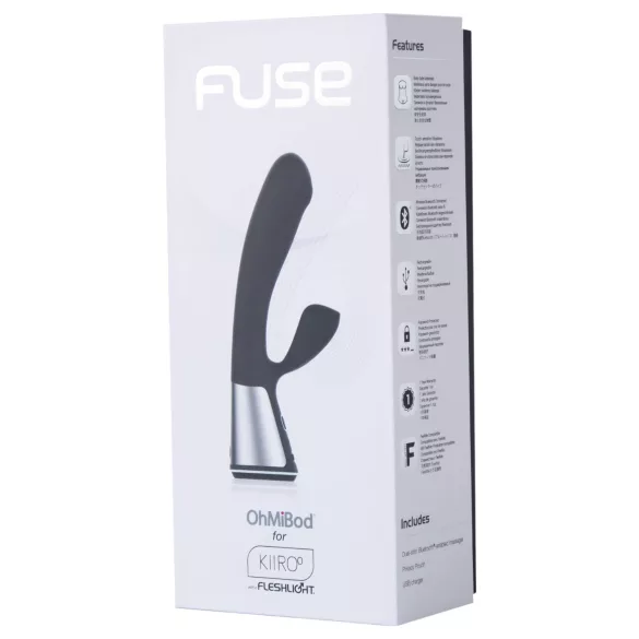 Fleshlight OhMiBod Kiiroo - Vibrador con brazo para clítoris controlado por app (negro)