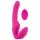 Arnés sin tirantes con vibrador (rosa)