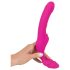 Arnés sin tirantes con vibrador (rosa)
