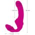 Arnés sin tirantes con vibrador (rosa)