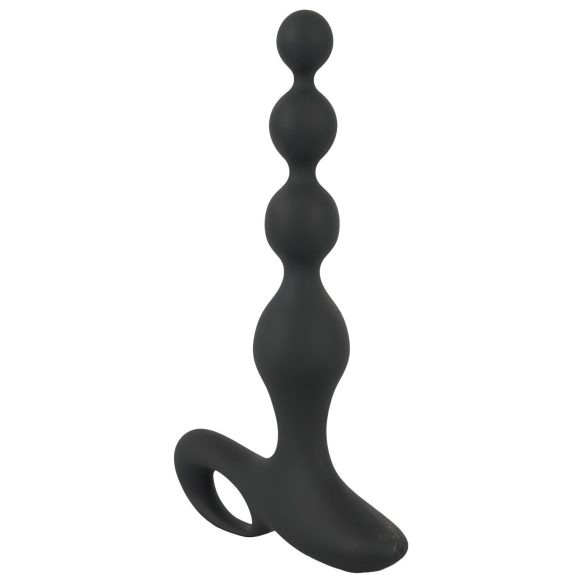 Black Velvet - Vibrador anal perlas (negro)