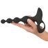 Black Velvet - Vibrador anal perlas (negro)