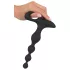 Black Velvets - vibrador anal con bolas - silicona negra