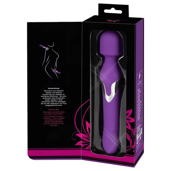 Javida Wand & Pearl - Vibrador masajeador 2 en 1 - silicona lila