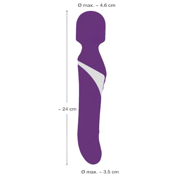 Javida Wand & Pearl - Vibrador masajeador 2 en 1 - silicona lila