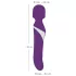 Javida Wand & Pearl - Vibrador masajeador 2 en 1 - silicona lila