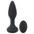 ANOS - Vibrador anal perlas giratorias (negro)