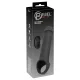 Rebel - funda para pene vibradora recargable con control remoto - silicona negra