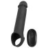 Rebel - funda vibratoria negra con radio y batería recargable