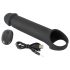 Rebel - funda vibratoria negra con radio y batería recargable